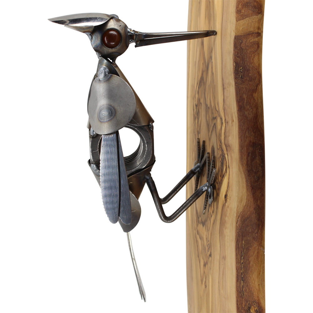 Pileated Woodpecker Metal Sculpture
